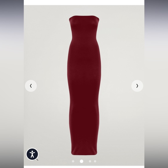 WOLFORD FATAL DRESS IN RED SOFT CHERRY - Picture 2 of 3